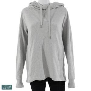Lululemon Grey Hooded Long Sleeve Pullover Sweatshirt Women’s Size 8 Comfy Fit